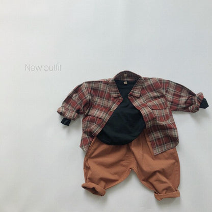 -キッズパンツ ルーズパンツ サルエルパンツ シンプルベーシック 3カラー【mh0000130】 - mamahalo shop - ロングパンツ・スウェットパンツ -  べビー服 - 子供服 - 男の子 - 女の子