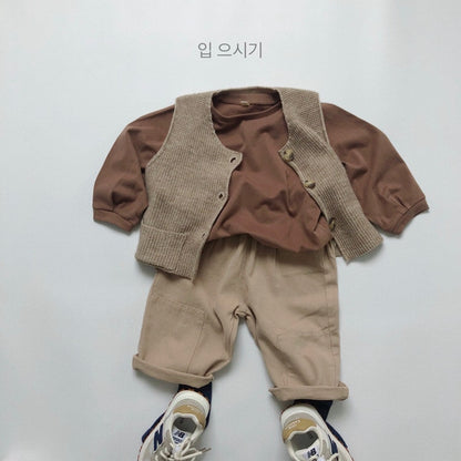 -キッズ ボーダー 無地 長袖 Tシャツ【mh0000131】 - mamahalo shop - 長袖Tシャツ -  べビー服 - 子供服 - 男の子 - 女の子