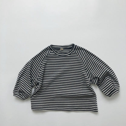 -キッズ ボーダー 無地 長袖 Tシャツ【mh0000131】 - mamahalo shop - 長袖Tシャツ -  べビー服 - 子供服 - 男の子 - 女の子