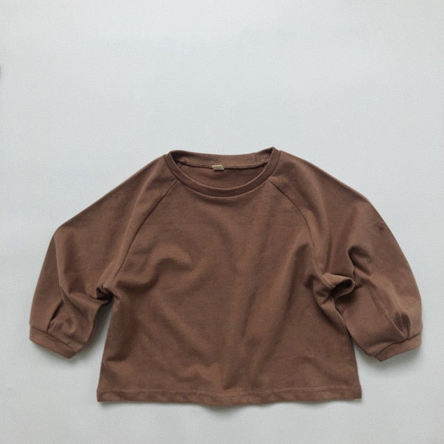 -キッズ ボーダー 無地 長袖 Tシャツ【mh0000131】 - mamahalo shop - 長袖Tシャツ -  べビー服 - 子供服 - 男の子 - 女の子