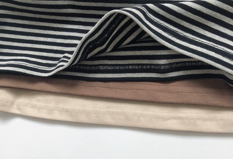 -キッズ ボーダー 無地 長袖 Tシャツ【mh0000131】 - mamahalo shop - 長袖Tシャツ -  べビー服 - 子供服 - 男の子 - 女の子