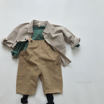 -キッズ ストライプ シャツ トップス【mh0000133】 - mamahalo shop - 長袖シャツ・ブラウス -  べビー服 - 子供服 - 男の子 - 女の子