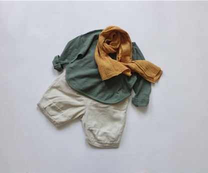 -キッズ シンプル 長袖Tシャツ【mh0000137】 - mamahalo shop - 長袖Tシャツ -  べビー服 - 子供服 - 男の子 - 女の子