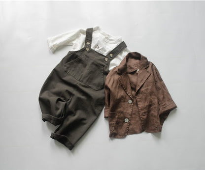 -ベビー キッズ オーバーオール サスペンダ パンツ【mh0000139】 - mamahalo shop - オーバーオール -  べビー服 - 子供服 - 男の子 - 女の子