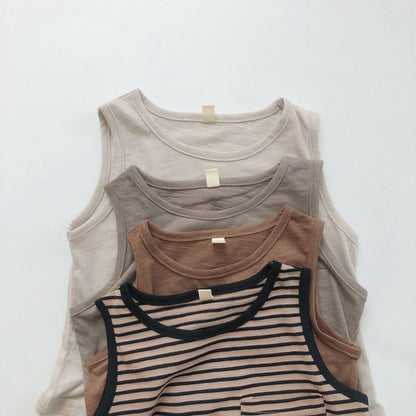 -キッズ ノースリーブ タンクトップ Tシャツ【mh0000491】 - mamahalo shop - タンクトップ・キャミソール・ノースリーブトップス -  べビー服 - 子供服 - 男の子 - 女の子