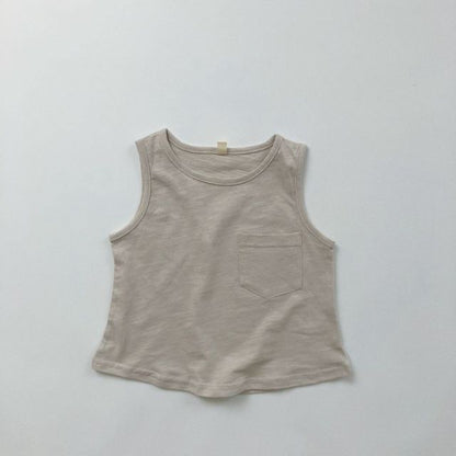 -キッズ ノースリーブ タンクトップ Tシャツ【mh0000491】 - mamahalo shop - タンクトップ・キャミソール・ノースリーブトップス -  べビー服 - 子供服 - 男の子 - 女の子