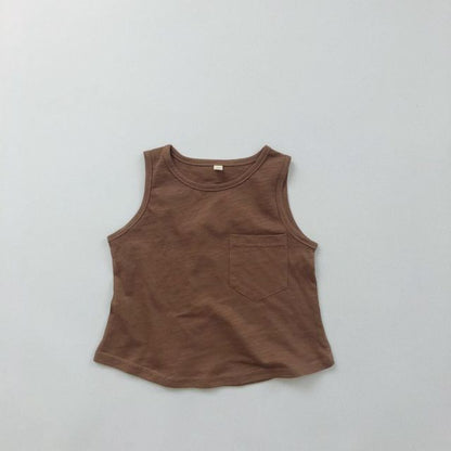 -キッズ ノースリーブ タンクトップ Tシャツ【mh0000491】 - mamahalo shop - タンクトップ・キャミソール・ノースリーブトップス -  べビー服 - 子供服 - 男の子 - 女の子