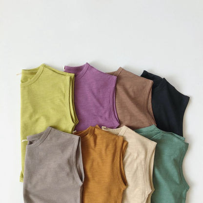 -キッズ ノースリーブ Tシャツ - mamahalo shop - タンクトップ・キャミソール・ノースリーブトップス -  べビー服 - 子供服 - 男の子 - 女の子