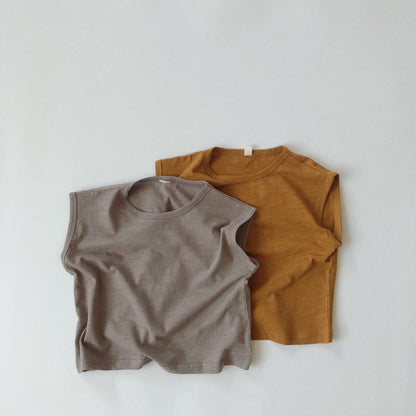 -キッズ ノースリーブ Tシャツ - mamahalo shop - タンクトップ・キャミソール・ノースリーブトップス -  べビー服 - 子供服 - 男の子 - 女の子