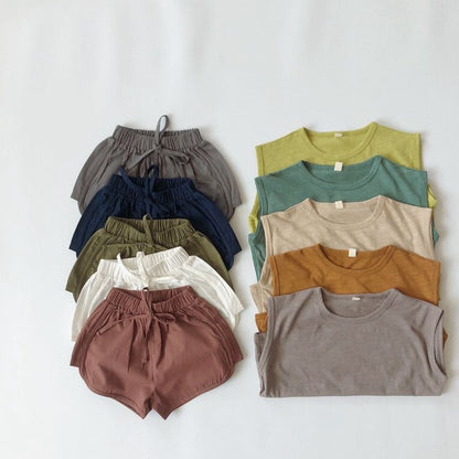 -キッズ ノースリーブ Tシャツ - mamahalo shop - タンクトップ・キャミソール・ノースリーブトップス -  べビー服 - 子供服 - 男の子 - 女の子