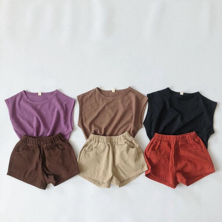 -キッズ ノースリーブ Tシャツ - mamahalo shop - タンクトップ・キャミソール・ノースリーブトップス -  べビー服 - 子供服 - 男の子 - 女の子