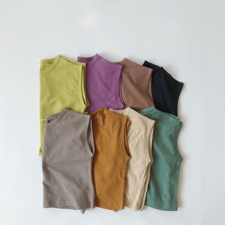 -キッズ ノースリーブ Tシャツ - mamahalo shop - タンクトップ・キャミソール・ノースリーブトップス -  べビー服 - 子供服 - 男の子 - 女の子