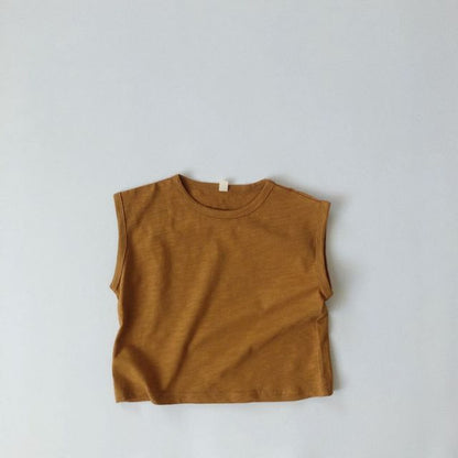 -キッズ ノースリーブ Tシャツ - mamahalo shop - タンクトップ・キャミソール・ノースリーブトップス -  べビー服 - 子供服 - 男の子 - 女の子