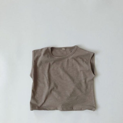 -キッズ ノースリーブ Tシャツ - mamahalo shop - タンクトップ・キャミソール・ノースリーブトップス -  べビー服 - 子供服 - 男の子 - 女の子