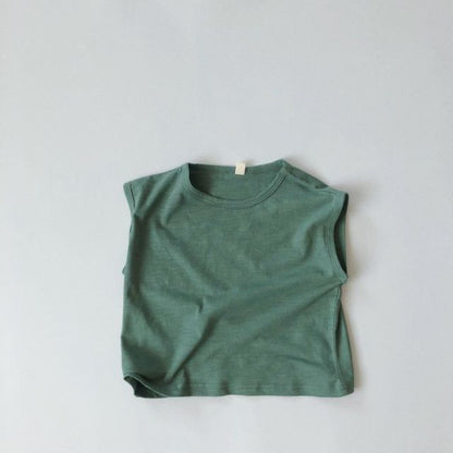 -キッズ ノースリーブ Tシャツ - mamahalo shop - タンクトップ・キャミソール・ノースリーブトップス -  べビー服 - 子供服 - 男の子 - 女の子