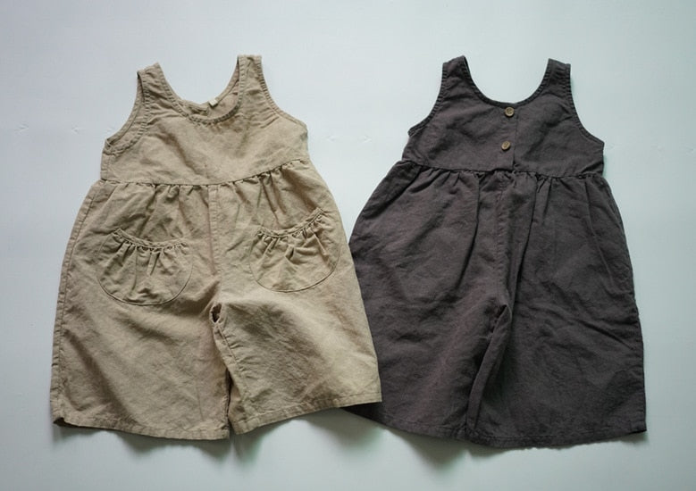 -キッズ ノースリーブ ジャンプスーツ 48918234 - mamahalo shop - ノースリーブジャンプスーツ -  べビー服 - 子供服 - 男の子 - 女の子