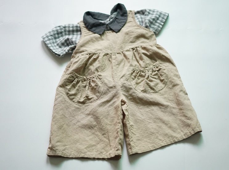 -キッズ ノースリーブ ジャンプスーツ 48918234 - mamahalo shop - ノースリーブジャンプスーツ -  べビー服 - 子供服 - 男の子 - 女の子