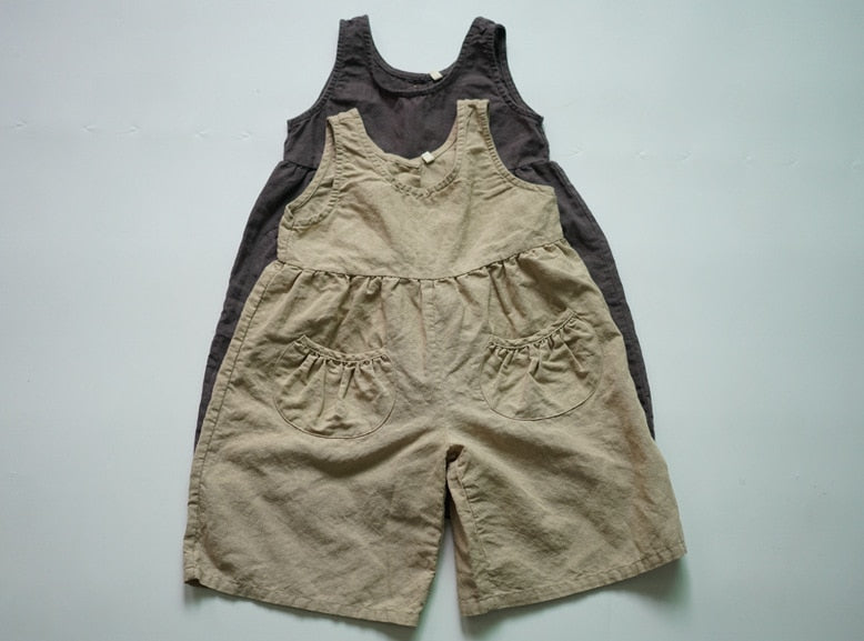 -キッズ ノースリーブ ジャンプスーツ 48918234 - mamahalo shop - ノースリーブジャンプスーツ -  べビー服 - 子供服 - 男の子 - 女の子