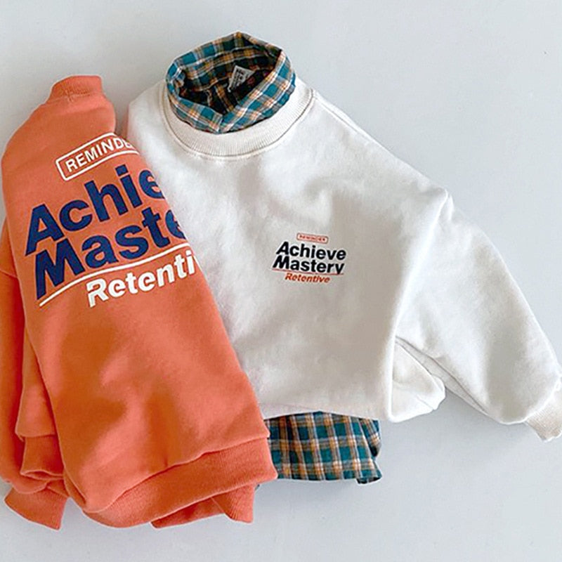 -キッズ レター ロゴ トップス【mh0000150】 - mamahalo shop - トレーナー・フーディ -  べビー服 - 子供服 - 男の子 - 女の子