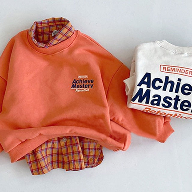 -キッズ レター ロゴ トップス【mh0000150】 - mamahalo shop - トレーナー・フーディ -  べビー服 - 子供服 - 男の子 - 女の子