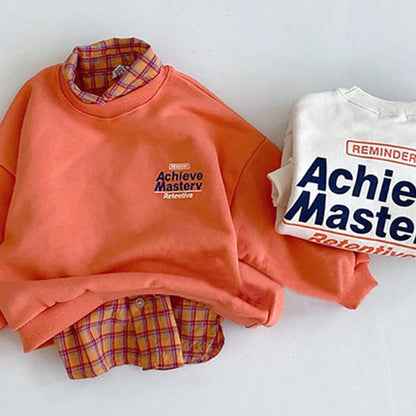 -キッズ レター ロゴ トップス【mh0000150】 - mamahalo shop - トレーナー・フーディ -  べビー服 - 子供服 - 男の子 - 女の子