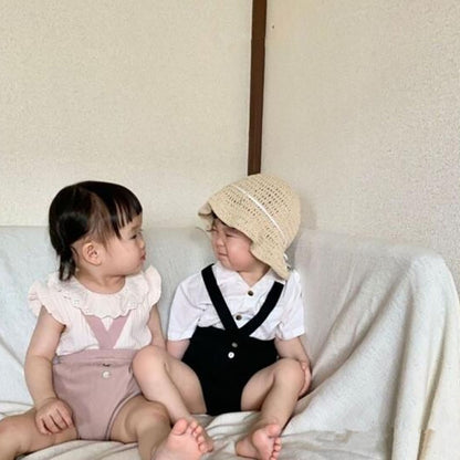 -ベビー サスペンダー ブルマ パンツ【mh0000152】 - mamahalo shop - ブルマパンツ -  べビー服 - 子供服 - 男の子 - 女の子