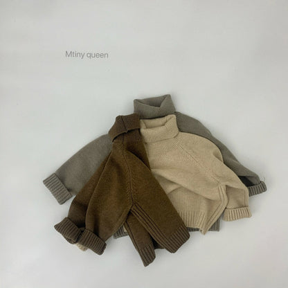 -キッズ ニット シンプル タートルネック セーター トップス【mh0000157】 - mamahalo shop - ニット・セーター -  べビー服 - 子供服 - 男の子 - 女の子