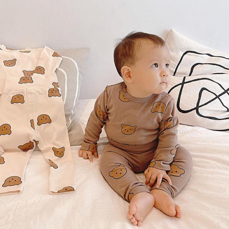 -ベビー キッズ セットアップ くま ベア パジャマ【mh0000161】 - mamahalo shop - 長袖パジャマ -  べビー服 - 子供服 - 男の子 - 女の子