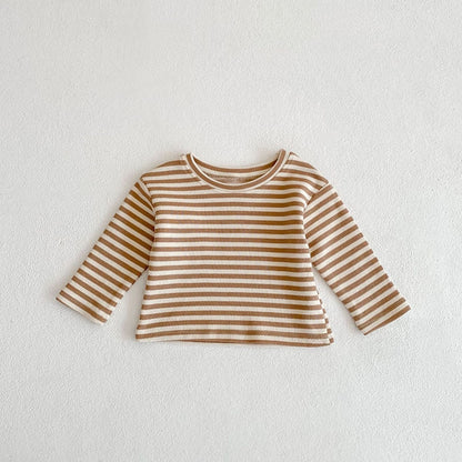 -ベビー セットアップ くま 刺繍 コーデュロイ ロンパース ボーダー Tシャツ【mh0000184】 - mamahalo shop - 長袖セットアップ -  べビー服 - 子供服 - 男の子 - 女の子