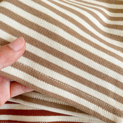 -ベビー セットアップ くま 刺繍 コーデュロイ ロンパース ボーダー Tシャツ【mh0000184】 - mamahalo shop - 長袖セットアップ -  べビー服 - 子供服 - 男の子 - 女の子