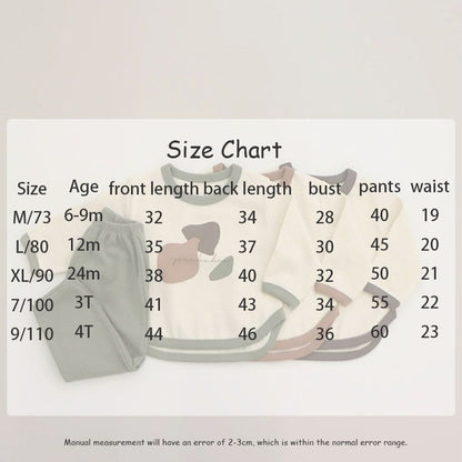 -ベビー キッズ 幾何学 セットアップ 長袖 トップス パンツ - mamahalo shop - 長袖パジャマ -  べビー服 - 子供服 - 男の子 - 女の子