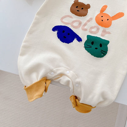 -☺︎ ベビー アニマル ロンパース - mamahalo shop - 長袖ロンパース -  べビー服 - 子供服 - 男の子 - 女の子