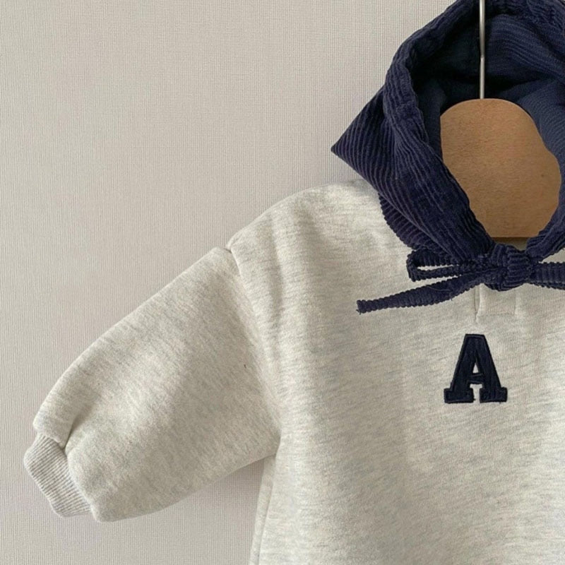 -ベビー レーター 刺繍 ロンパース ジャンプスーツ - mamahalo shop - 長袖ロンパース -  べビー服 - 子供服 - 男の子 - 女の子