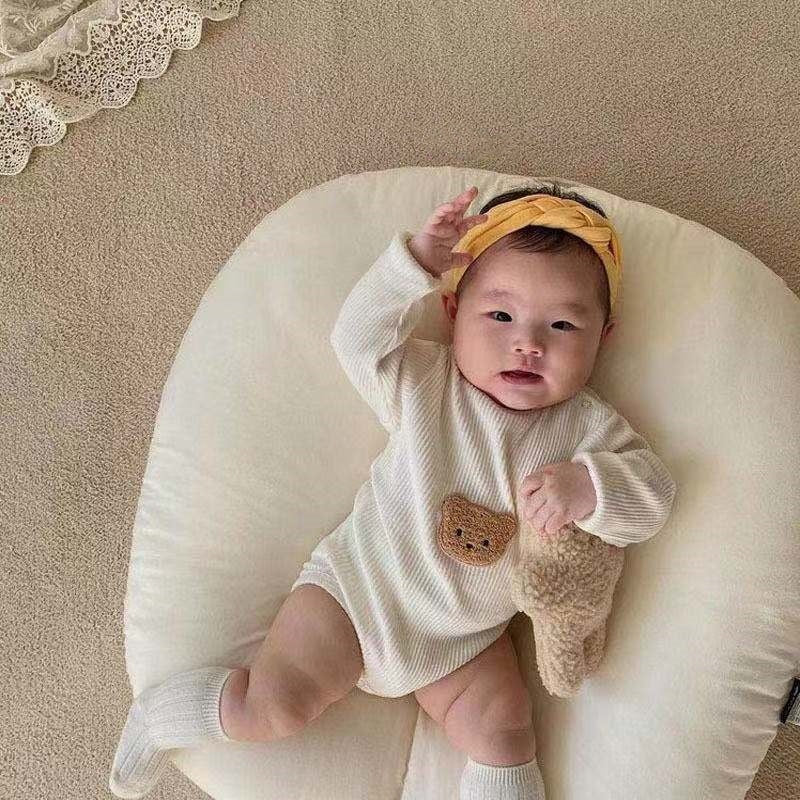 -ベビー くま ベア 長袖 ロンパース - mamahalo shop - 長袖ロンパース -  べビー服 - 子供服 - 男の子 - 女の子