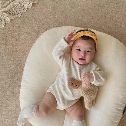 -ベビー くま ベア 長袖 ロンパース - mamahalo shop - 長袖ロンパース -  べビー服 - 子供服 - 男の子 - 女の子