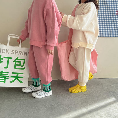 -キッズ セットアップ 長袖 スウェット トップス パンツ - mamahalo shop - 長袖セットアップ -  べビー服 - 子供服 - 男の子 - 女の子