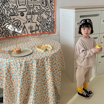 -キッズ セットアップ 長袖 スウェット トップス パンツ - mamahalo shop - 長袖セットアップ -  べビー服 - 子供服 - 男の子 - 女の子