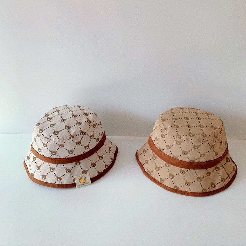 -キッズ くま ベア バケット ハット 帽子 - mamahalo shop - ベビー用帽子 -  べビー服 - 子供服 - 男の子 - 女の子