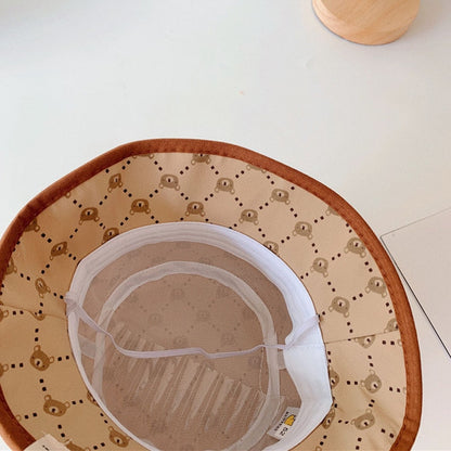 -キッズ くま ベア バケット ハット 帽子 - mamahalo shop - ベビー用帽子 -  べビー服 - 子供服 - 男の子 - 女の子