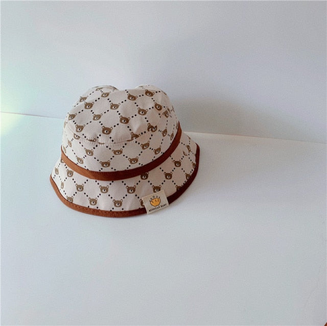 -キッズ くま ベア バケット ハット 帽子 - mamahalo shop - ベビー用帽子 -  べビー服 - 子供服 - 男の子 - 女の子