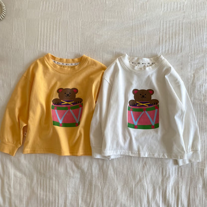 -☺︎ キッズ くま ベア 長袖 トップス - mamahalo shop - 長袖Tシャツ -  べビー服 - 子供服 - 男の子 - 女の子