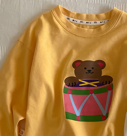 -☺︎ キッズ くま ベア 長袖 トップス - mamahalo shop - 長袖Tシャツ -  べビー服 - 子供服 - 男の子 - 女の子