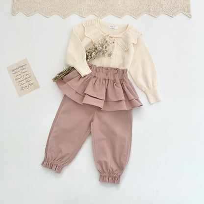 -キッズ レース ニット フリル カーディガン 50243549 - mamahalo shop - カーディガン・パーカー -  べビー服 - 子供服 - 男の子 - 女の子