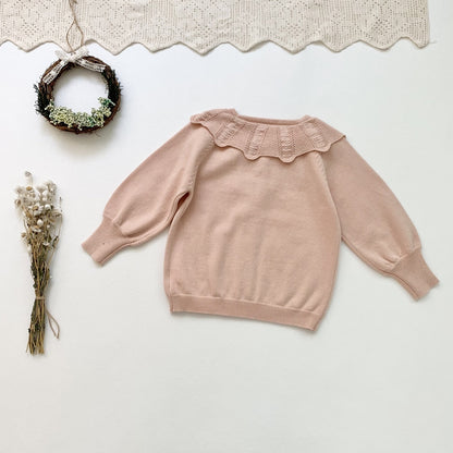 -キッズ レース ニット フリル カーディガン 50243549 - mamahalo shop - カーディガン・パーカー -  べビー服 - 子供服 - 男の子 - 女の子