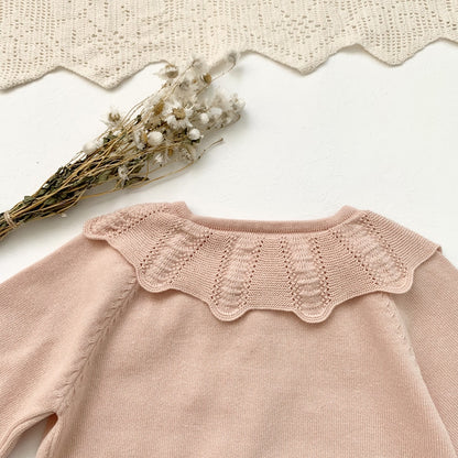 -キッズ レース ニット フリル カーディガン 50243549 - mamahalo shop - カーディガン・パーカー -  べビー服 - 子供服 - 男の子 - 女の子