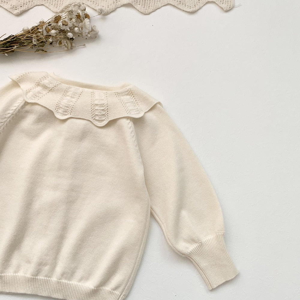 -キッズ レース ニット フリル カーディガン 50243549 - mamahalo shop - カーディガン・パーカー -  べビー服 - 子供服 - 男の子 - 女の子