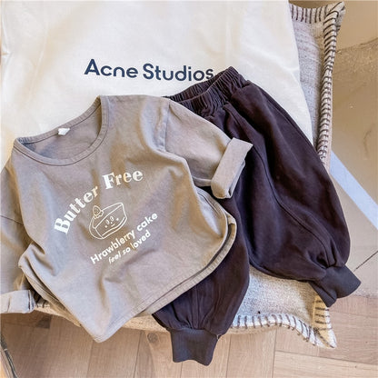 -キッズ ショートケーキ Tシャツ - mamahalo shop - 長袖Tシャツ -  べビー服 - 子供服 - 男の子 - 女の子