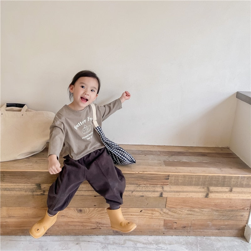 -キッズ ショートケーキ Tシャツ - mamahalo shop - 長袖Tシャツ -  べビー服 - 子供服 - 男の子 - 女の子