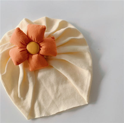 -ベビー フラワー キャップ ターバンハット 帽子【mh0000699】 - mamahalo shop - ベビー用帽子 -  べビー服 - 子供服 - 男の子 - 女の子