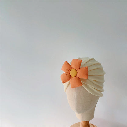 -ベビー フラワー キャップ ターバンハット 帽子【mh0000699】 - mamahalo shop - ベビー用帽子 -  べビー服 - 子供服 - 男の子 - 女の子